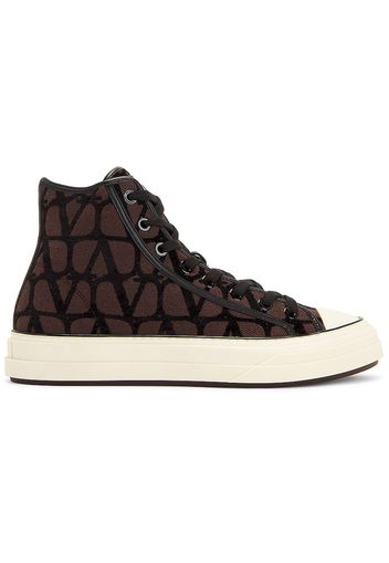 Valentino Toile Iconographe Totaloop High-Top Brown