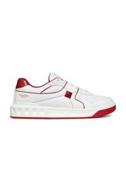 Valentino One Stud Low-Top White Red