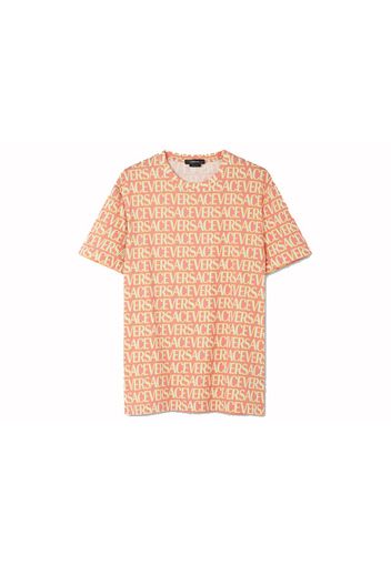 Versace Allover Logo T-shirt Orange/Yellow