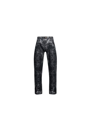 Versace Patterned Jeans Black