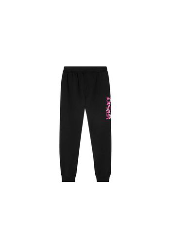 Versace Silver Baroque Sweatpants Black