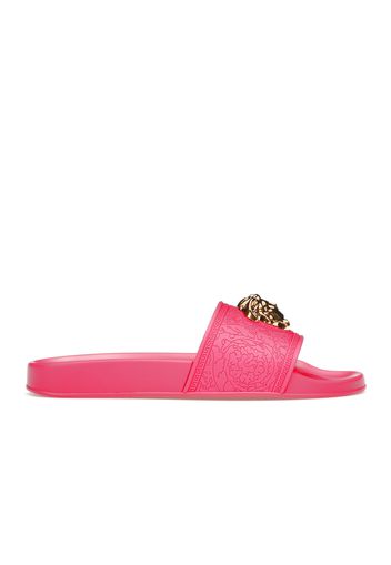 Versace Medusa Head Plaque Slide Pink (Women's)