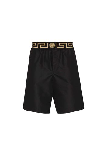 Versace Greca Border Swim Shorts Black