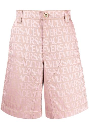 Versace Allover Jacquard Bermuda Shorts Pink