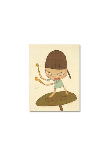 Yoshitomo Nara Marching On A Butterbur Leaf Print (Open Edition)