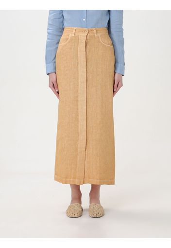 Skirt 120% LINO Woman color Brown