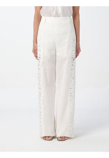 Pants ALBERTA FERRETTI Woman color White