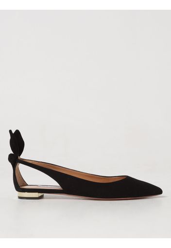 Ballet Flats AQUAZZURA Woman color Black