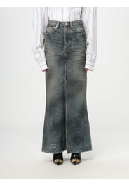 Balenciaga skirt in washed and used denim
