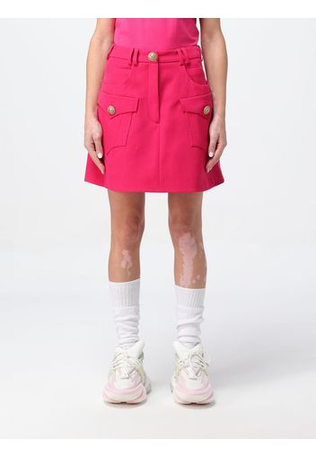 Skirt BALMAIN Woman color Fuchsia