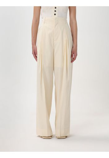 Pants BOTTEGA VENETA Woman color Yellow Cream