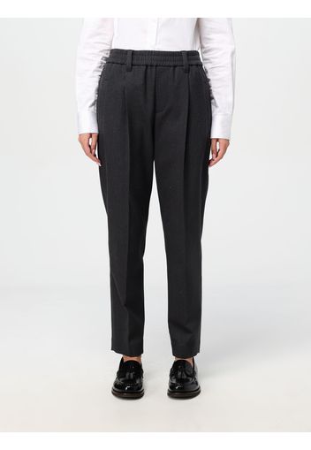 Pants BRUNELLO CUCINELLI Woman color Charcoal