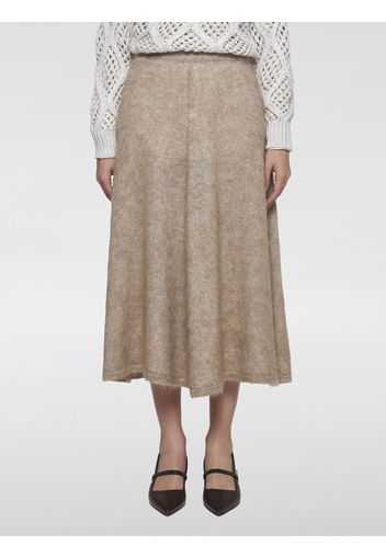 Skirt BRUNELLO CUCINELLI Woman color Beige