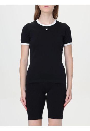 T-Shirt COURRÈGES Woman color Black