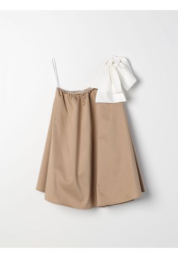 Dress ELISABETTA FRANCHI LA MIA BAMBINA Kids color Sand