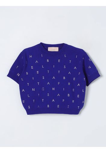 Sweater ELISABETTA FRANCHI LA MIA BAMBINA Kids color Indigo