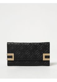 Elisabetta Franchi wallet bag in synthetic leather with embossed monogram