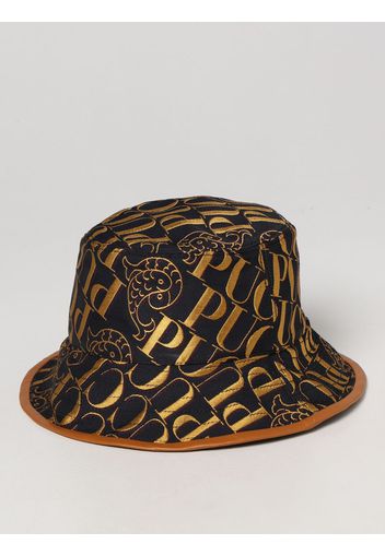 Emilio Pucci hat with all over embroidered logo