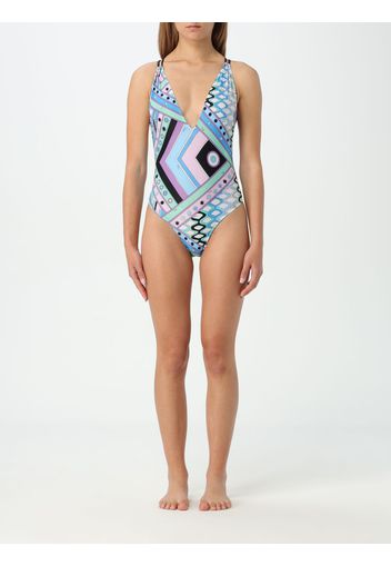 Swimsuit EMILIO PUCCI Woman color Gnawed Blue