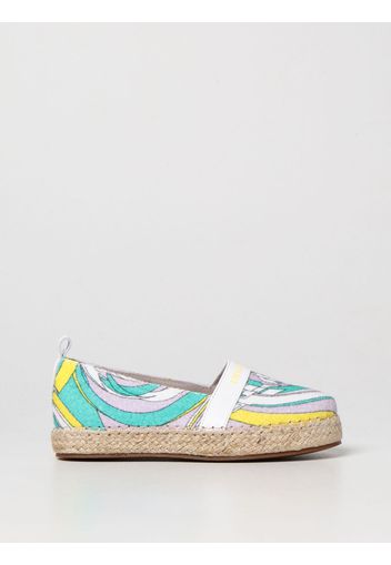 Emilio Pucci fabric and leather espadrilles