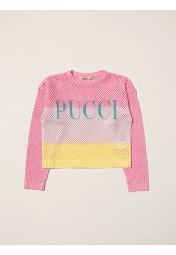 Emilio Pucci tricolor sweater with logo