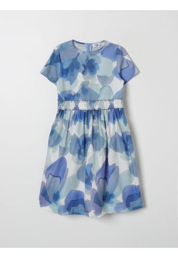 Dress IL GUFO Kids color Gnawed Blue