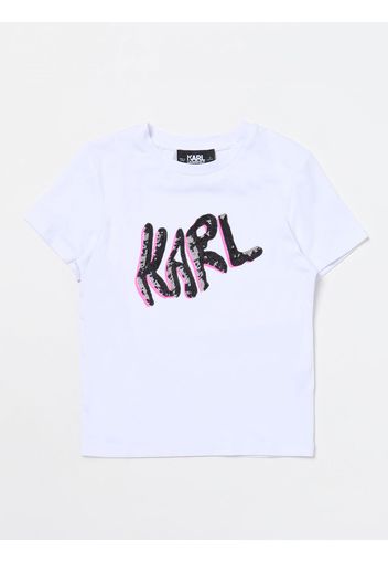 T-Shirt KARL LAGERFELD KIDS Kids color White