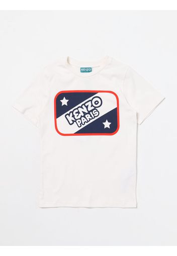 T-Shirt KENZO KIDS Kids color Yellow Cream