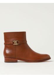 Flat Ankle Boots LAUREN RALPH LAUREN Woman color Leather