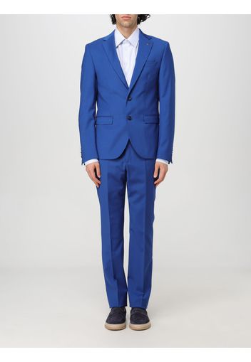 Suit MANUEL RITZ Men color Gnawed Blue