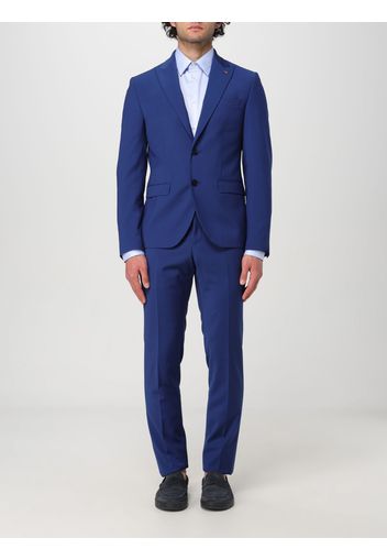 Suit MANUEL RITZ Men color Gnawed Blue