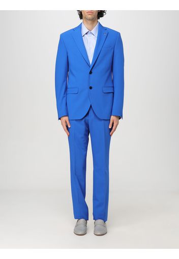 Suit MANUEL RITZ Men color Gnawed Blue