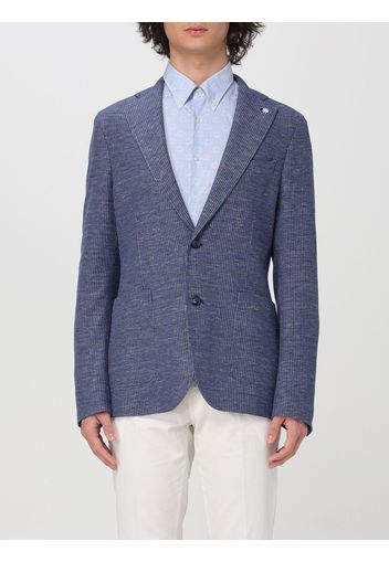 Blazer MANUEL RITZ Men color Gnawed Blue