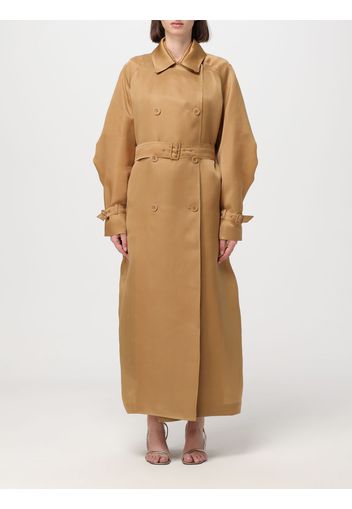 Coat MAX MARA Woman color Leather