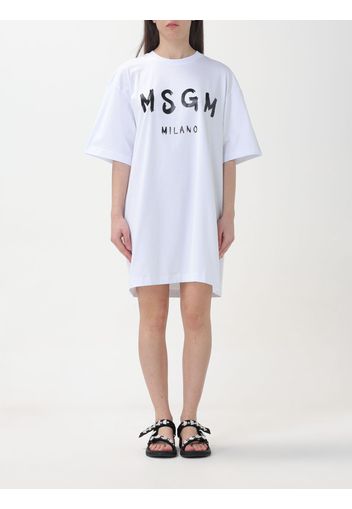 Dress MSGM Woman color White