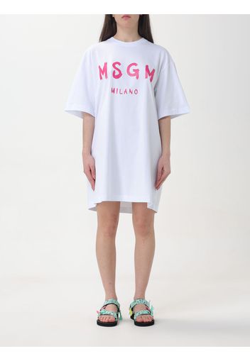 Dress MSGM Woman color White