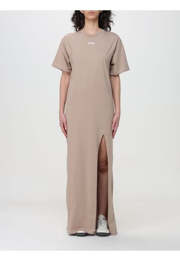 Dress MSGM Woman color Beige