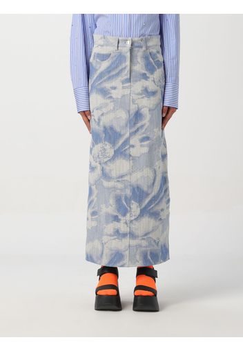 Skirt MSGM Woman color Gnawed Blue