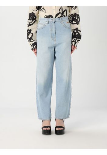 Jeans MSGM Woman color Denim