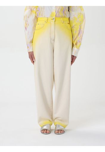 Jeans MSGM Woman color Yellow