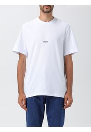 Msgm cotton t-shirt with printed logo