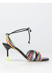 Msgm sandals in multicolor leather