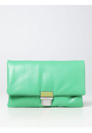 Msgm clutch in synthetic nappa leather