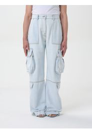 Jeans MSGM Woman color Denim