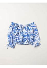 Msgm Kids patterned cropped top