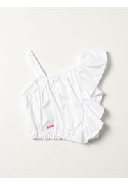 Msgm Kids cropped top with big flounce