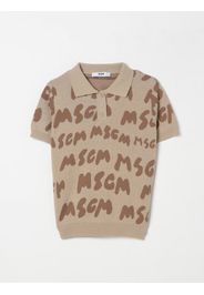 Polo Shirt MSGM KIDS Kids color Beige