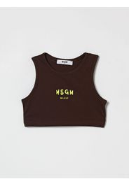 Top MSGM KIDS Kids color Brown