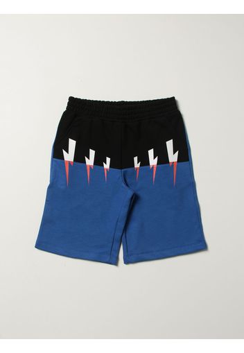 Two-tone Neil Barrett jogging shorts