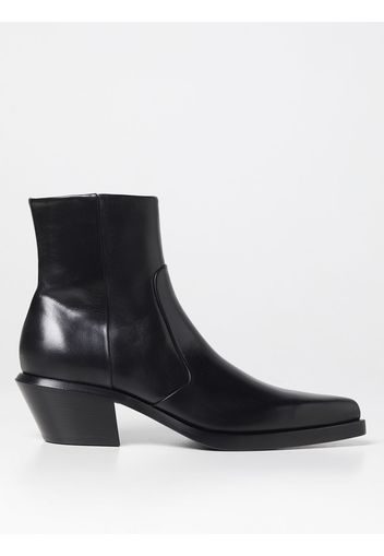 Slim Texan Off-White leather ankle boots